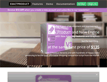 Tablet Screenshot of exactproduct.com